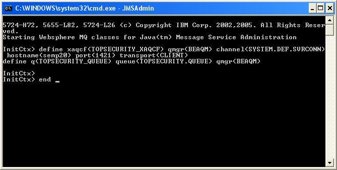 JMSAdmin management console